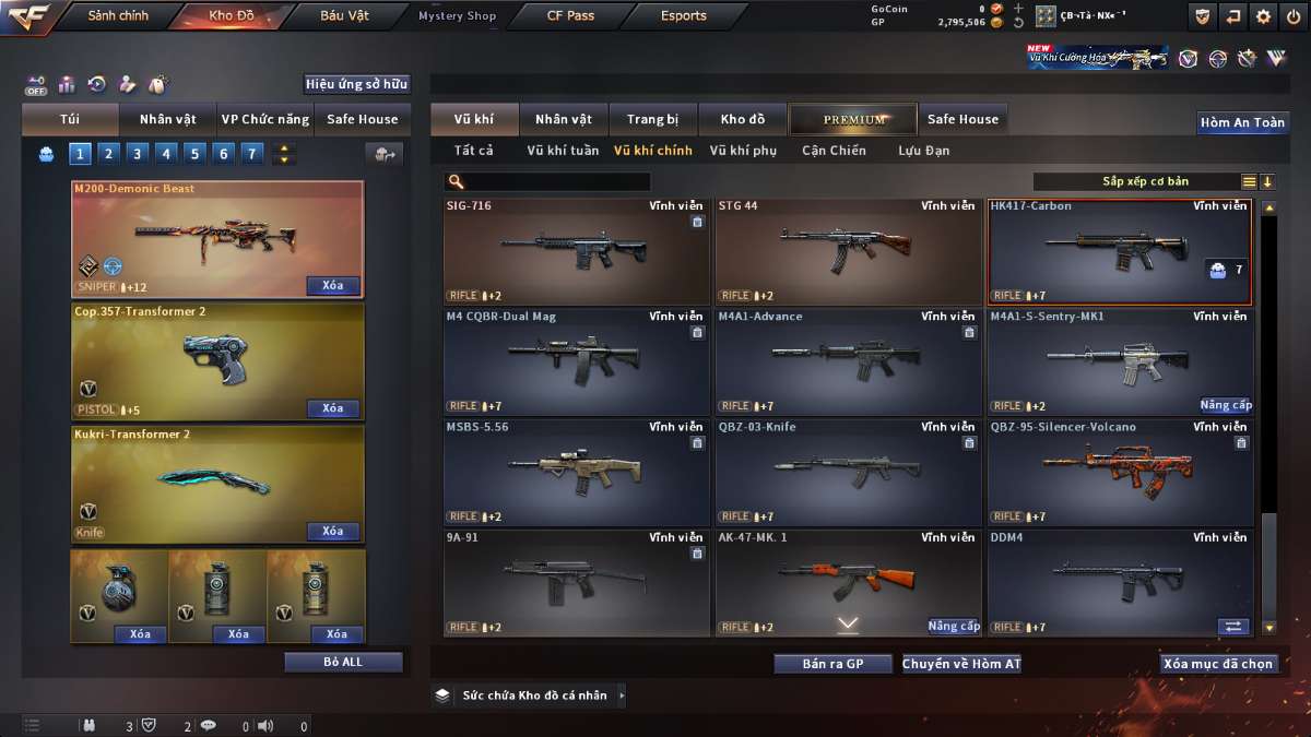 shop acc cf uy tin gia re
